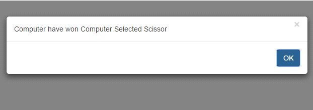 Computer won against player